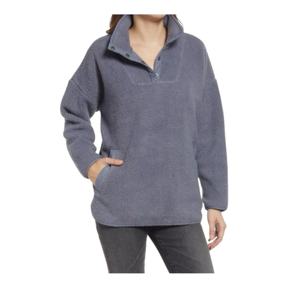 NWT Madewell (Re)sourced Fleece Popover Tunic XS NB531 - Picture 2 of 9